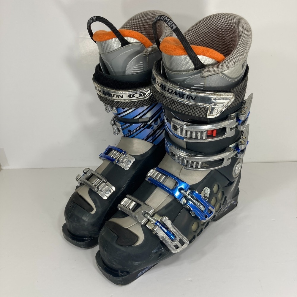 Salomon X-Wave 9 Flex 100 Black Downhill Ski Boots Men's Size 25 Sensifit